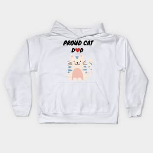 Proud Cat Dad Kids Hoodie